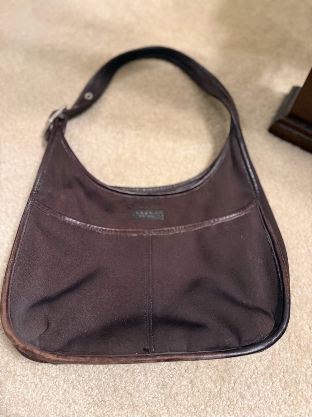 Coach Women's Dark Brown Shoulder Hobo Bag